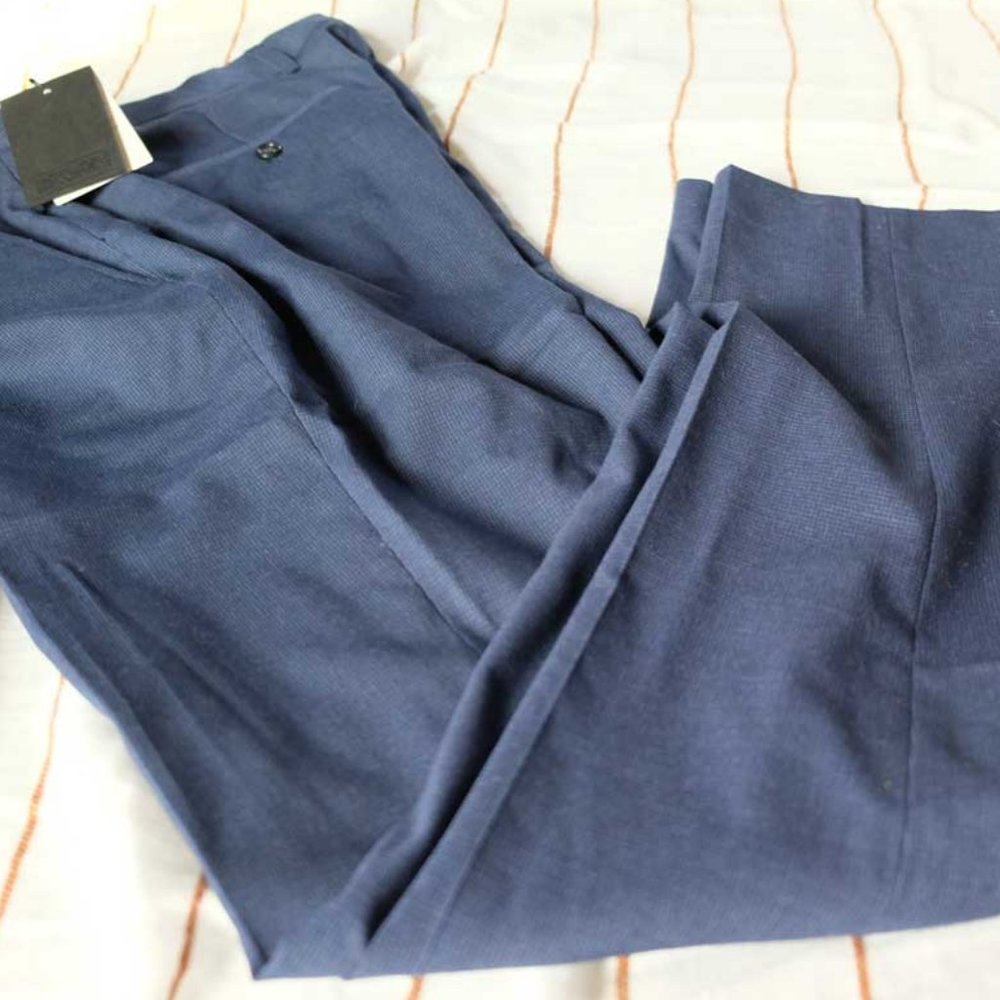NWT ASOS Mens Skinny Smart Trousers in Dogstooth Fabric Size 34 W/32 L
